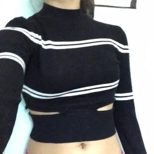 Forever 21 strappy cropped sweater